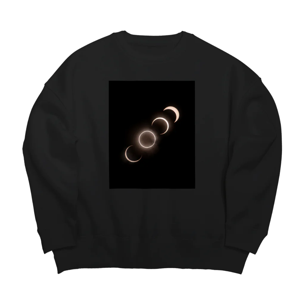 nokkccaの金環日食 - Annular Solar Eclipse - Big Crew Neck Sweatshirt