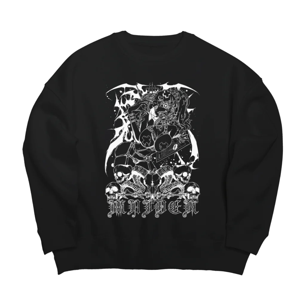 エゴイスト乙女のさつじんナースちゃん　白抜きver Big Crew Neck Sweatshirt