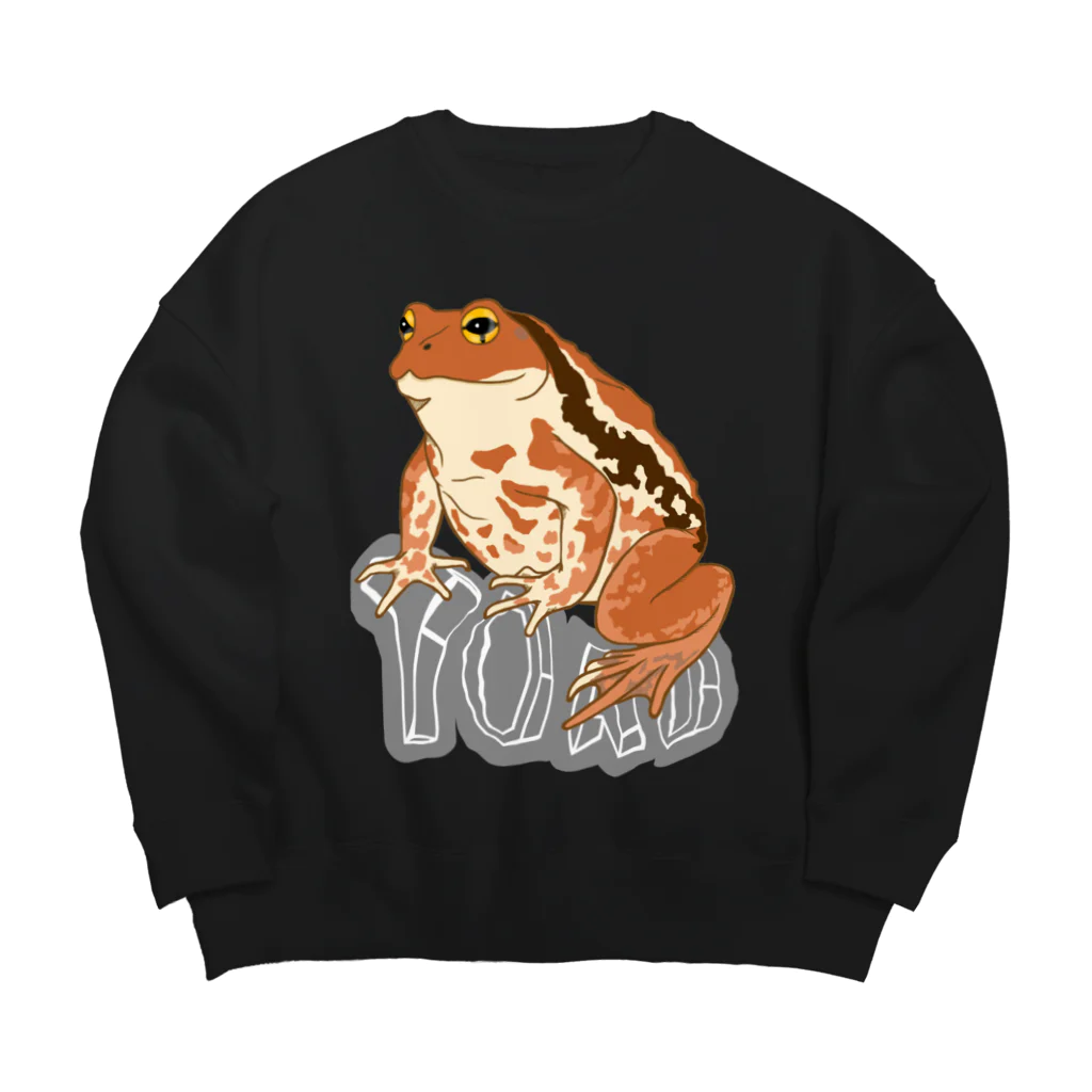 LalaHangeulのTOAD (ヒキガエル) 英字バージョン Big Crew Neck Sweatshirt