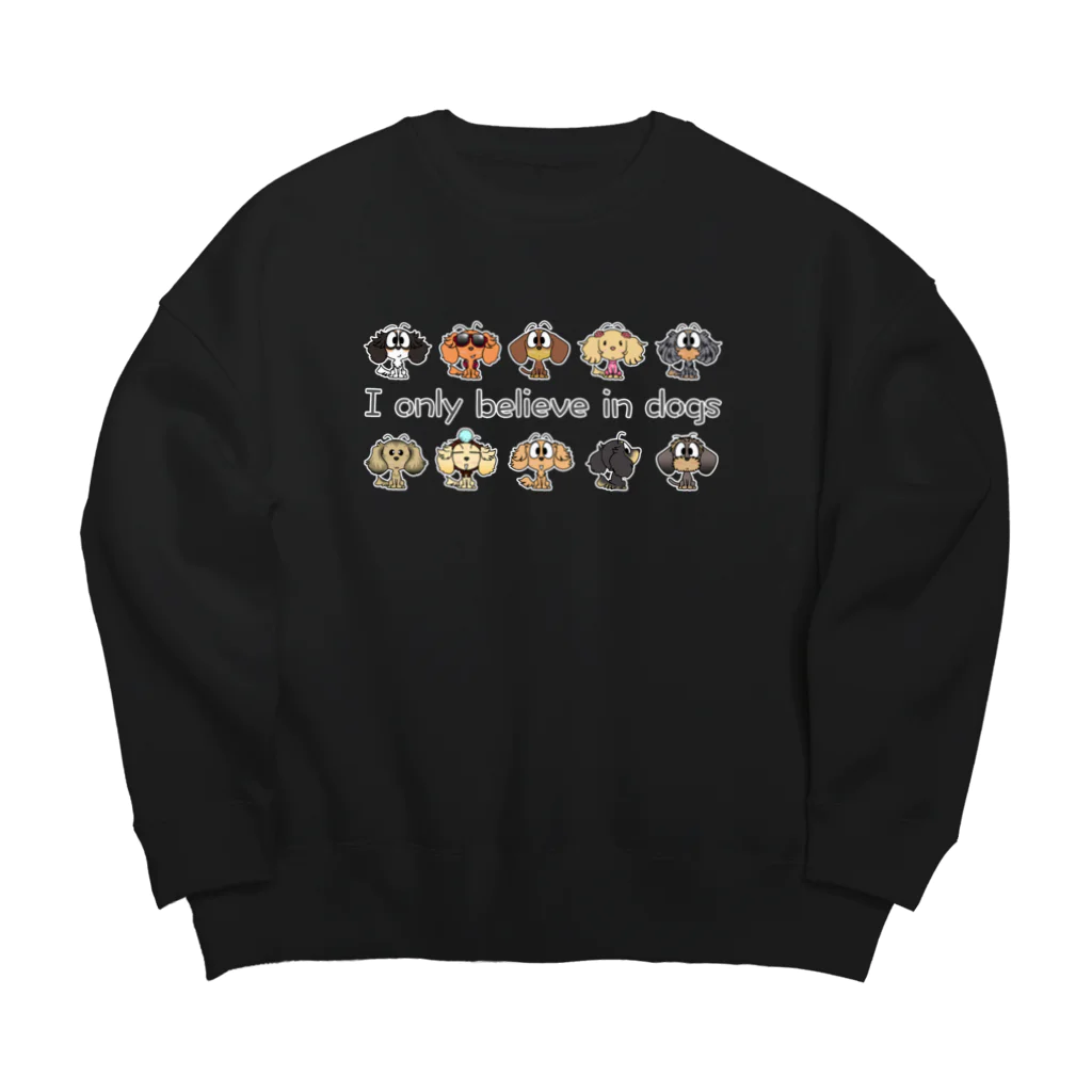 inuinutownのおすわりダックス　整列 Big Crew Neck Sweatshirt