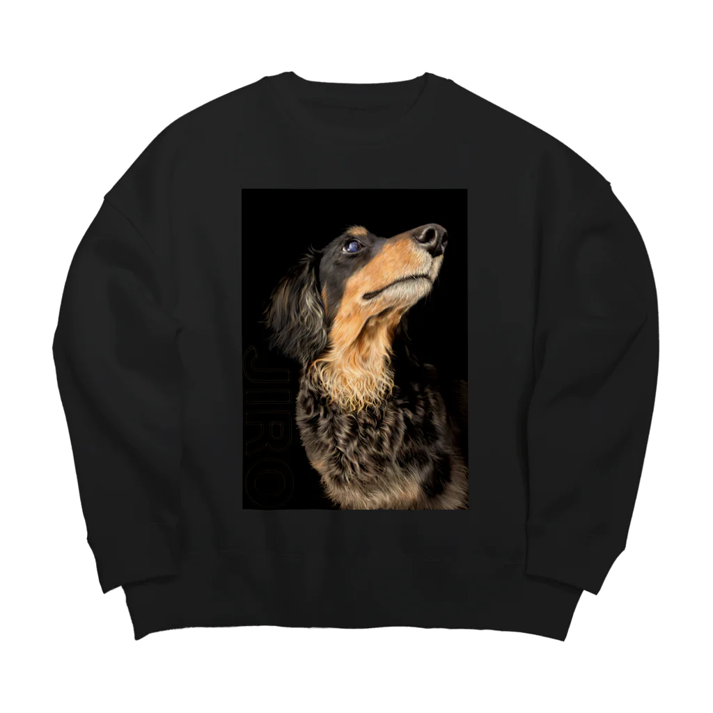 ジロ屋の犬Tシャツ(ダックス) Big Crew Neck Sweatshirt