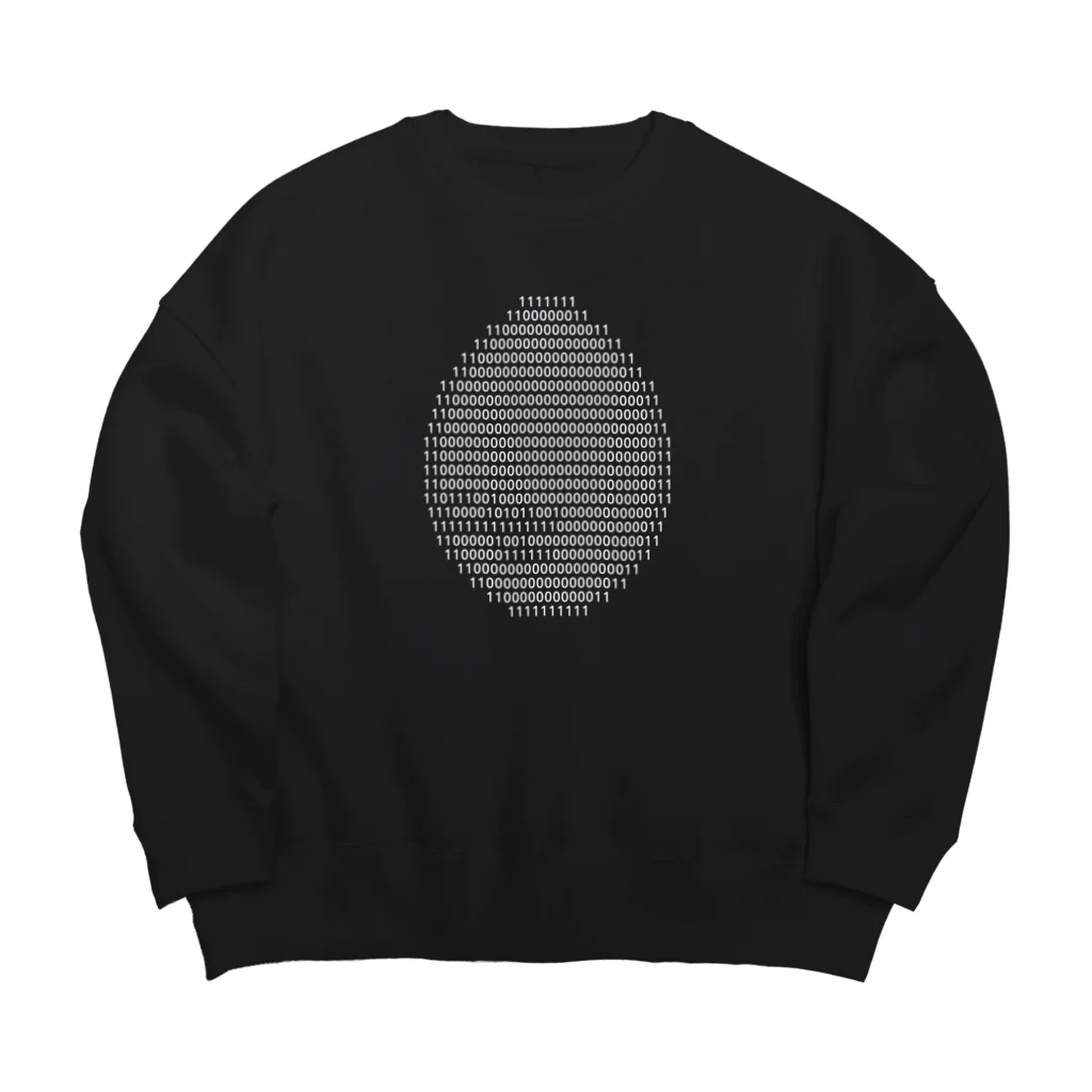 Culture Clubの[ Culture Club ] Binary Number OverSized SWEATSHIRT Big Crew Neck Sweatshirt