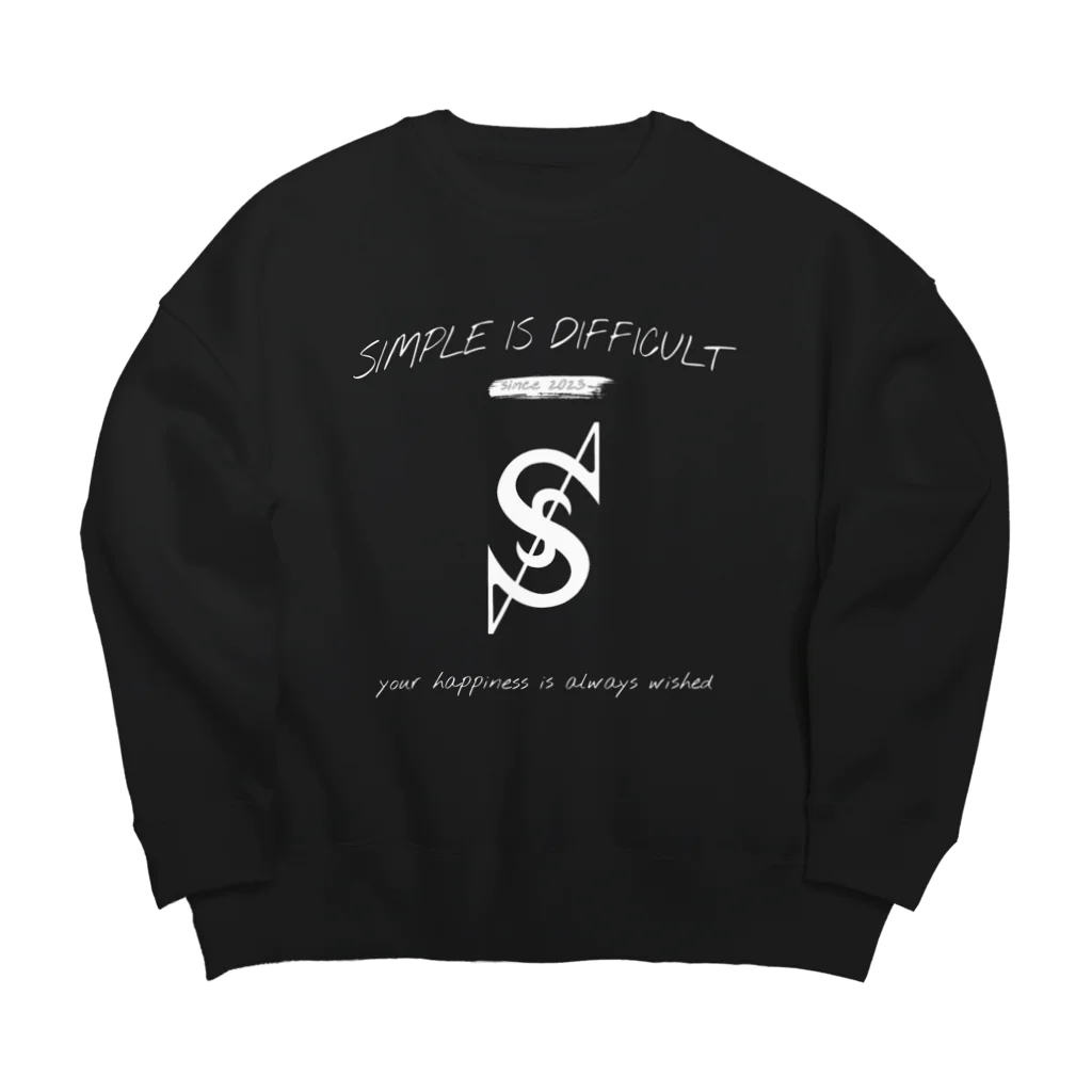 s.i.d.のsimple is difficult since2023 Big Crew Neck Sweatshirt