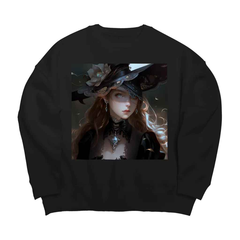 シオンの美少女 Big Crew Neck Sweatshirt