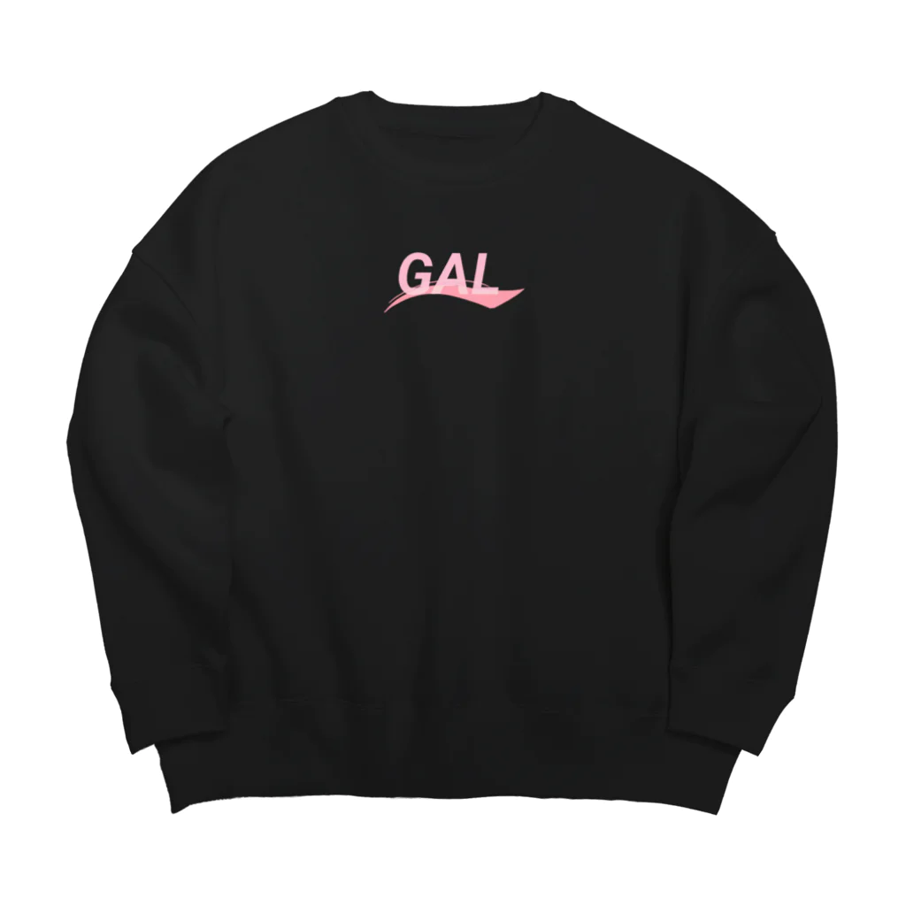 秋桜のギャル　スポーツブランド風ロゴ Big Crew Neck Sweatshirt