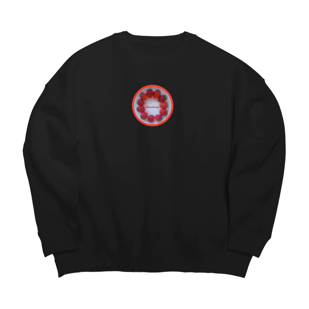 ハルノコのいちごのリース Big Crew Neck Sweatshirt