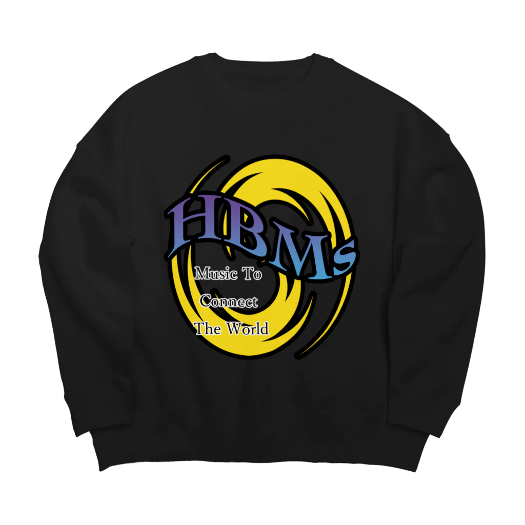 HBMs-Heart Beat Music shop-のHBMsオリジナルビッグシルエットスウェット Big Crew Neck Sweatshirt