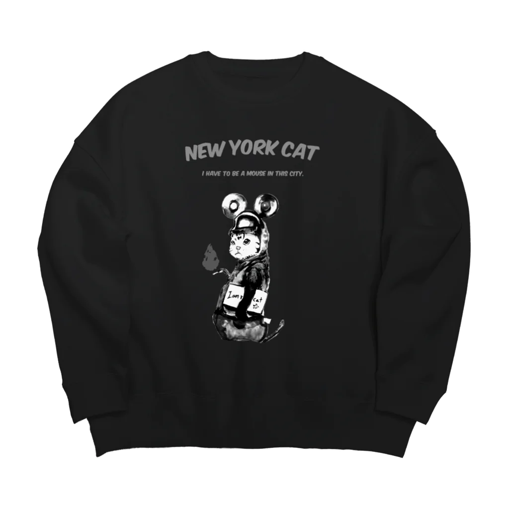 MAiのNYの猫 Big Crew Neck Sweatshirt