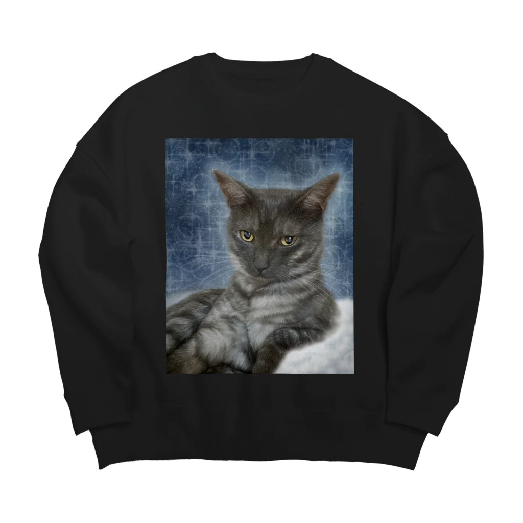 MUYU /  Animal ArtistのMemories with my pet ９ Big Crew Neck Sweatshirt