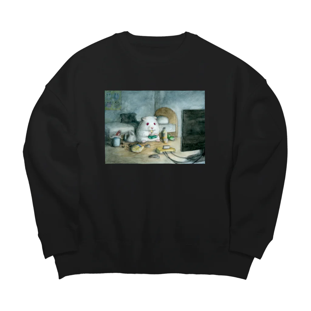 GOTTE🐹STOREの助六の日常（ルビーの夜更かし） Big Crew Neck Sweatshirt