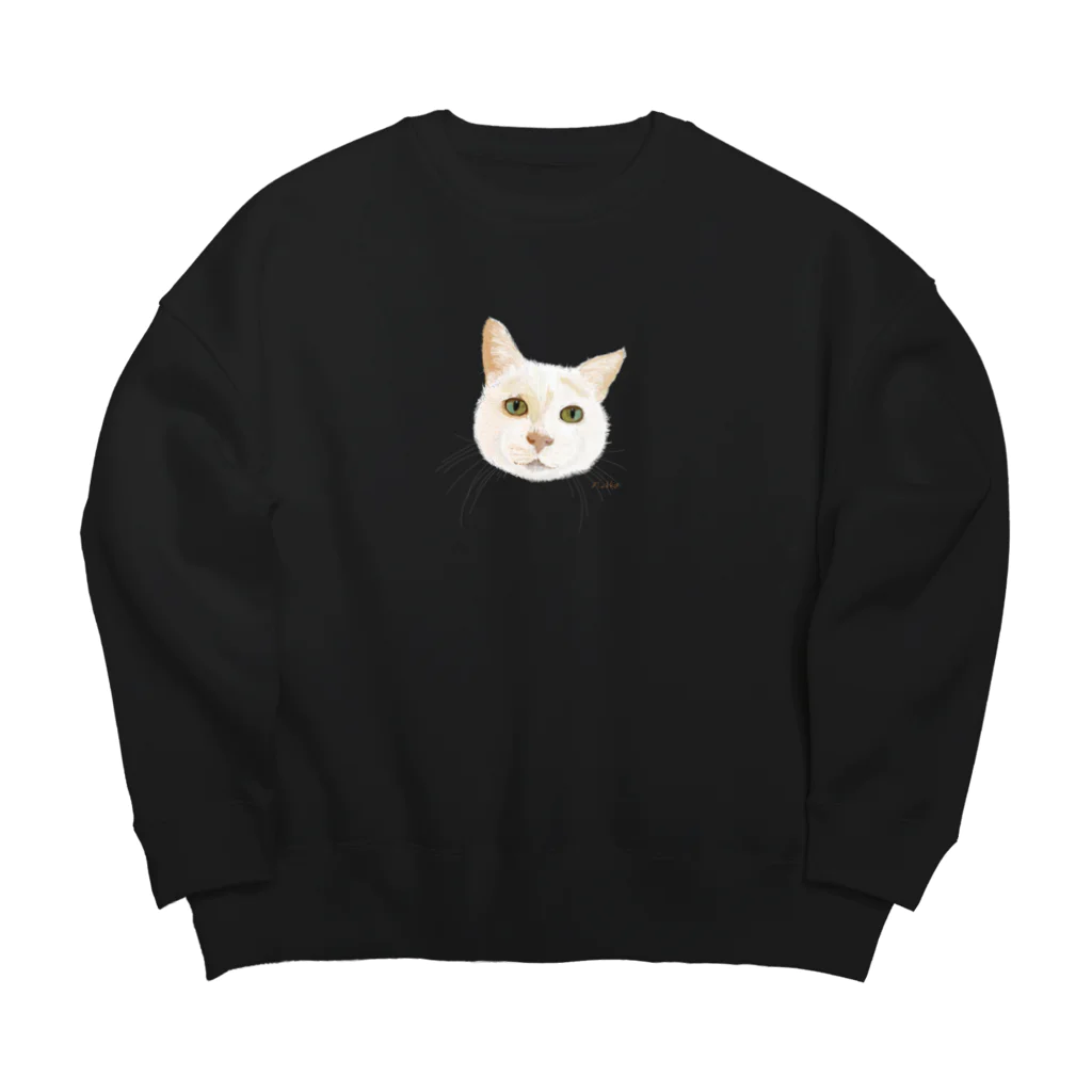 nuuko_artのねこのサニーさん Big Crew Neck Sweatshirt