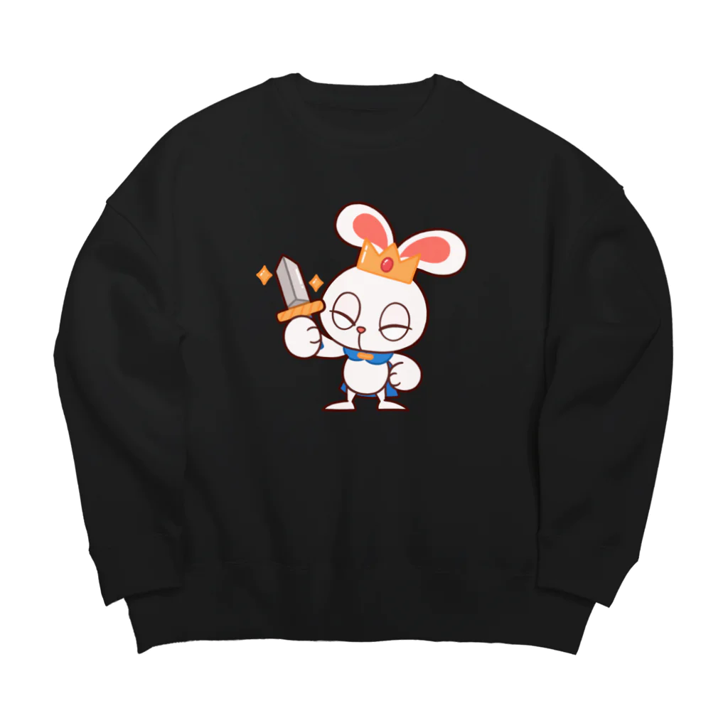 レタ(LETA)のぽっぷらうさぎ(勇敢！) Big Crew Neck Sweatshirt