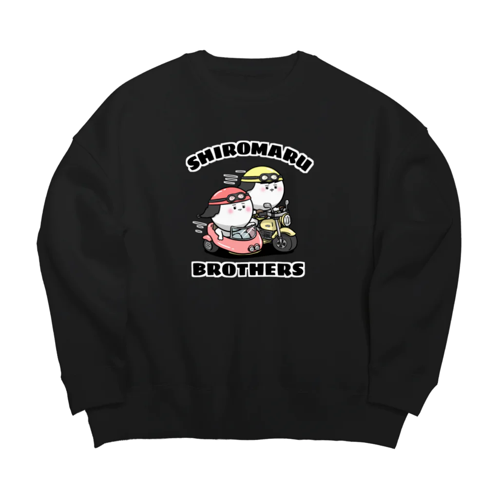 imo-zonの白丸兄弟バイクに乗る Big Crew Neck Sweatshirt