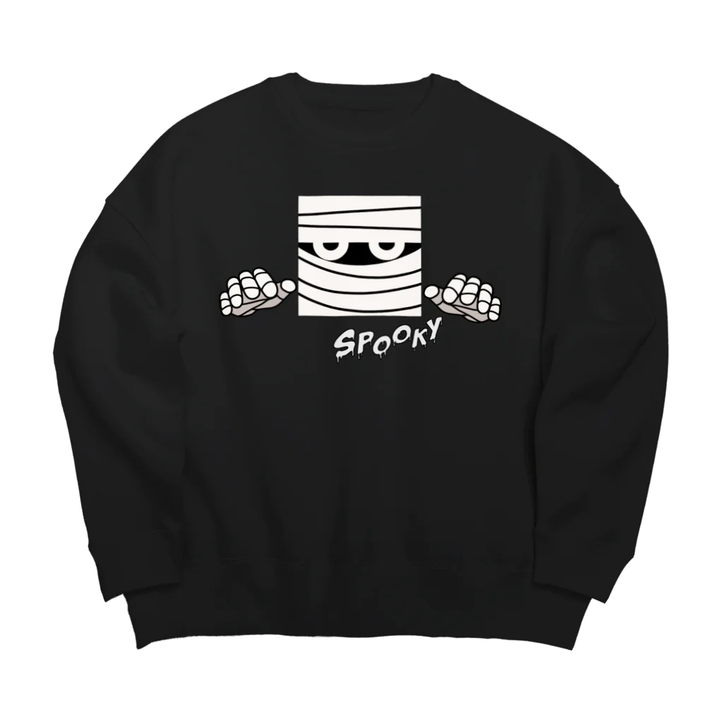 キッズモード某のミイラ男 (横長) Big Crew Neck Sweatshirt