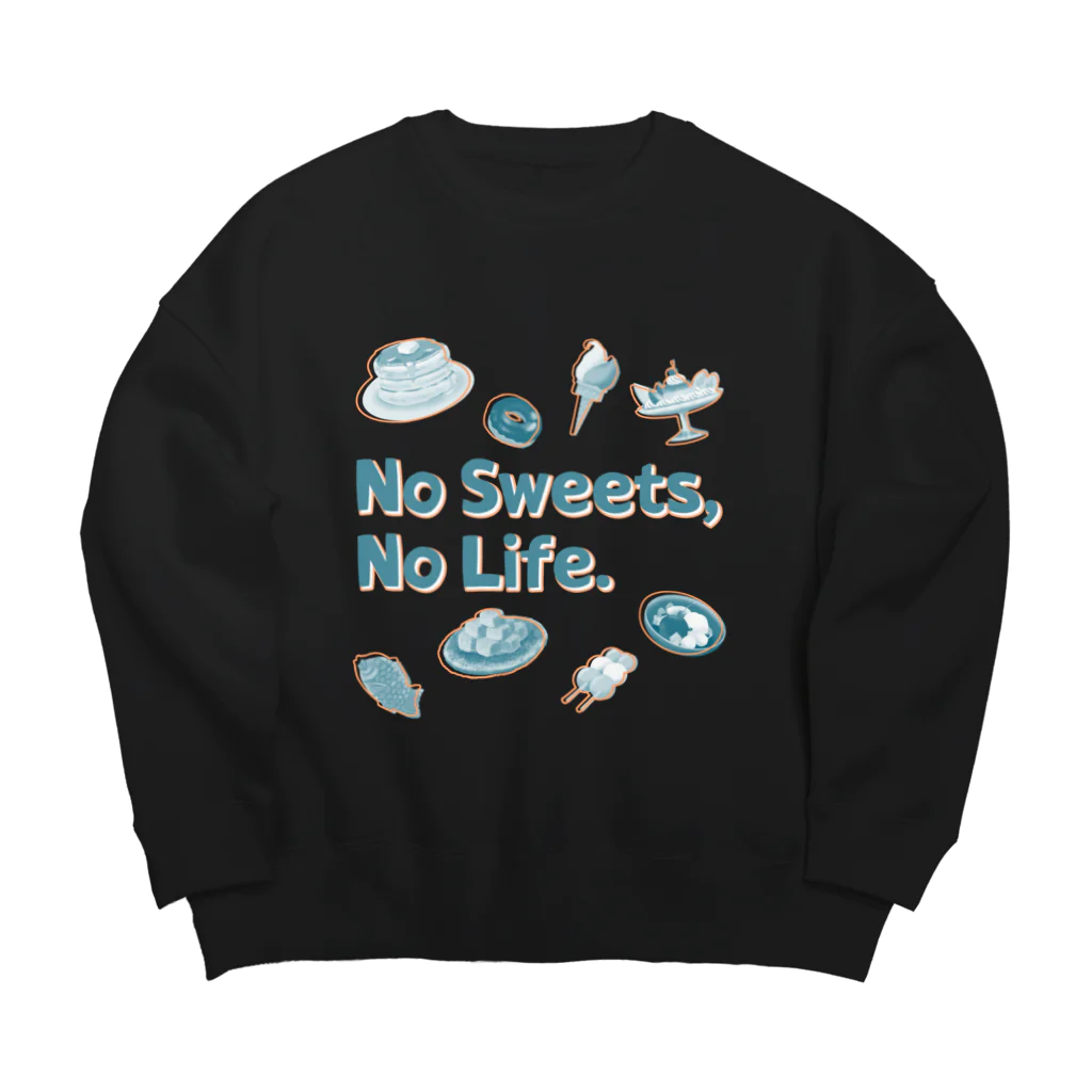 SU-KUのNo Sweets,No Life.Ⅱ Big Crew Neck Sweatshirt