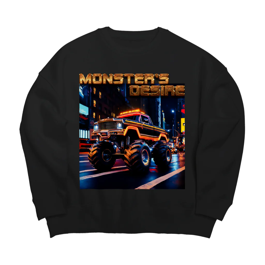 MELLOW-MELLOWのMONSTER'S DISIRE 2 Big Crew Neck Sweatshirt