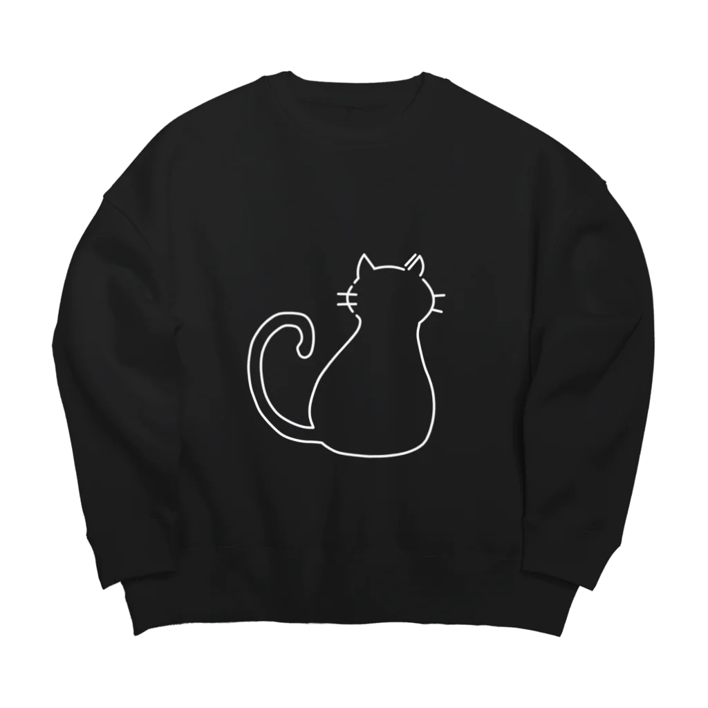 kimoriのキラ黒猫 Big Crew Neck Sweatshirt