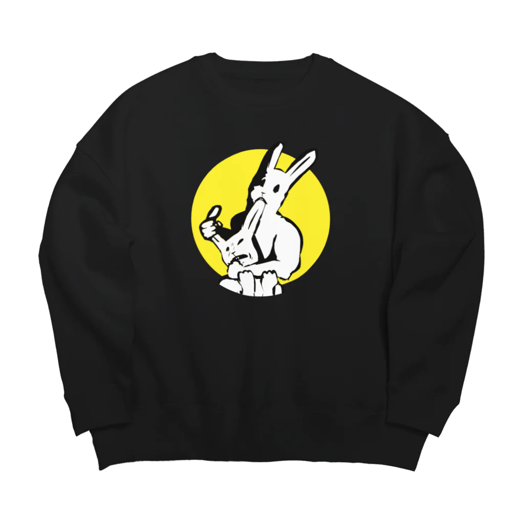 LONESOME TYPE ススの共喰い🐰（ウサギ） Big Crew Neck Sweatshirt