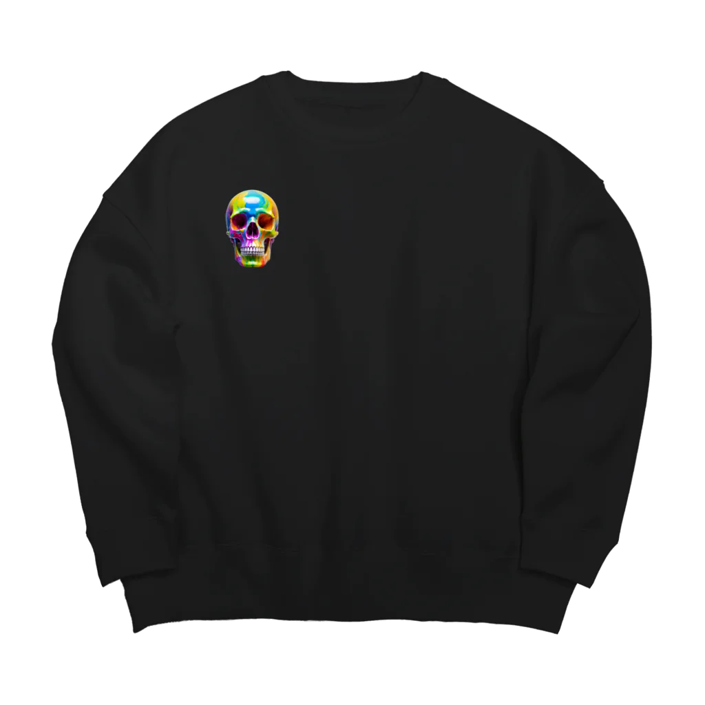 kobura05のカラフル・スカルアート Big Crew Neck Sweatshirt