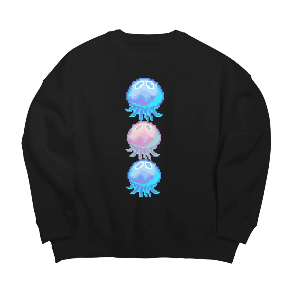 💙ゆらゆら王国💜のクラゲ天使界隈スウェット Big Crew Neck Sweatshirt