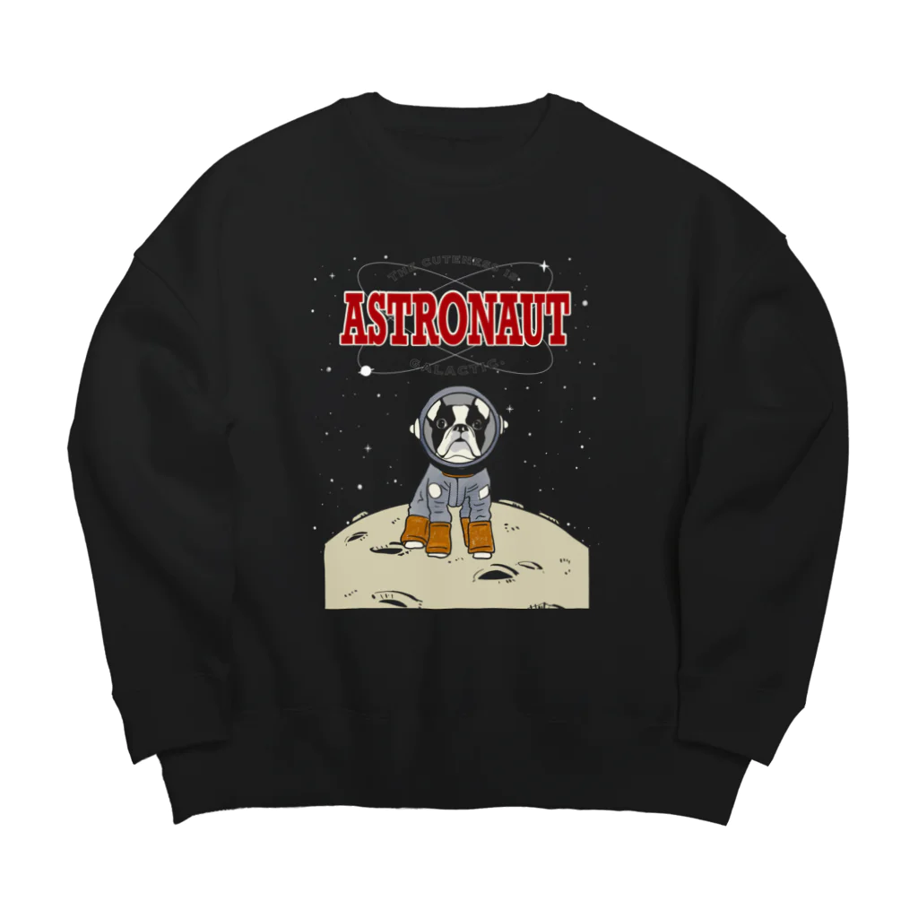 inunootomoのCosmic Dog🚀 Big Crew Neck Sweatshirt