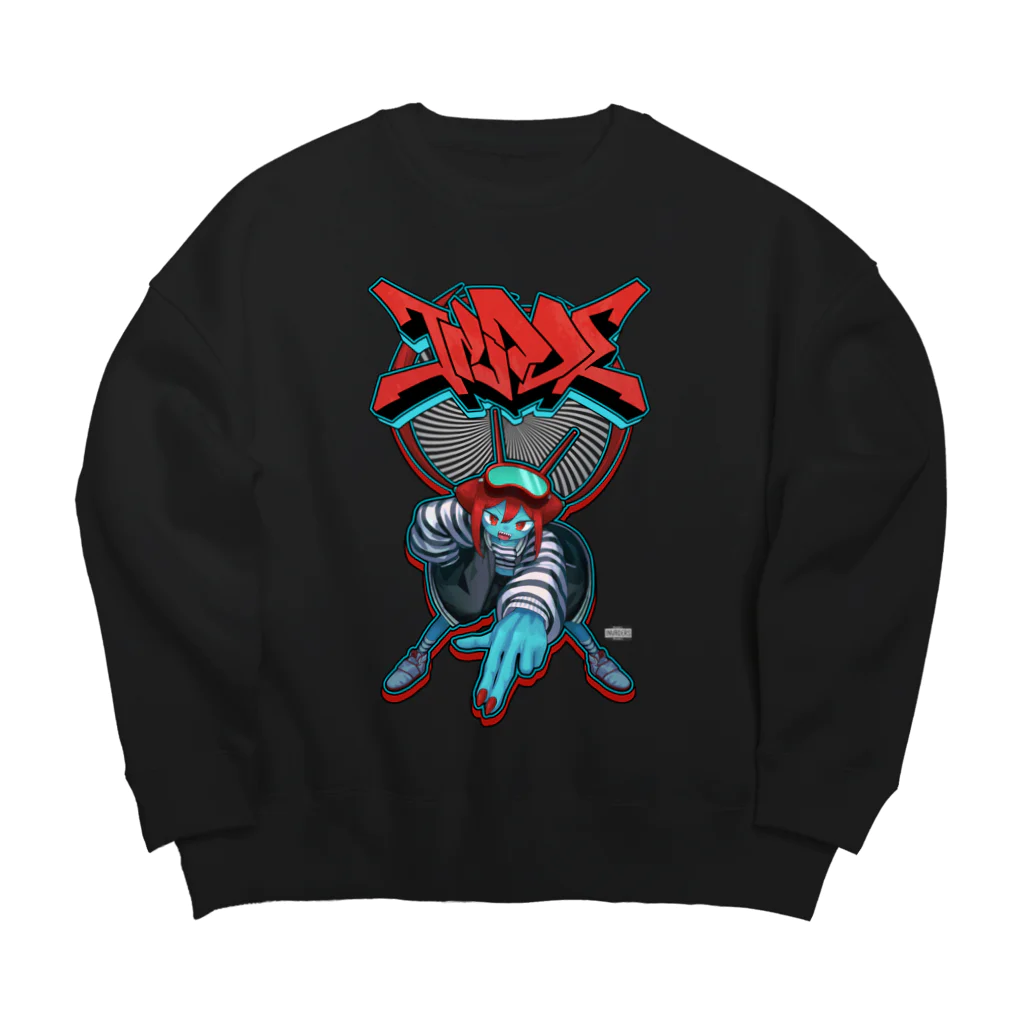 InvadersのGRAFF "INVADE"(WITH INVA_TAM) Big Crew Neck Sweatshirt