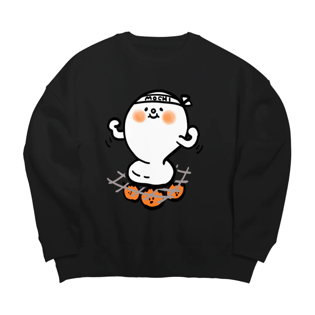 スタジオづるりのもりもりモチくん Big Crew Neck Sweatshirt