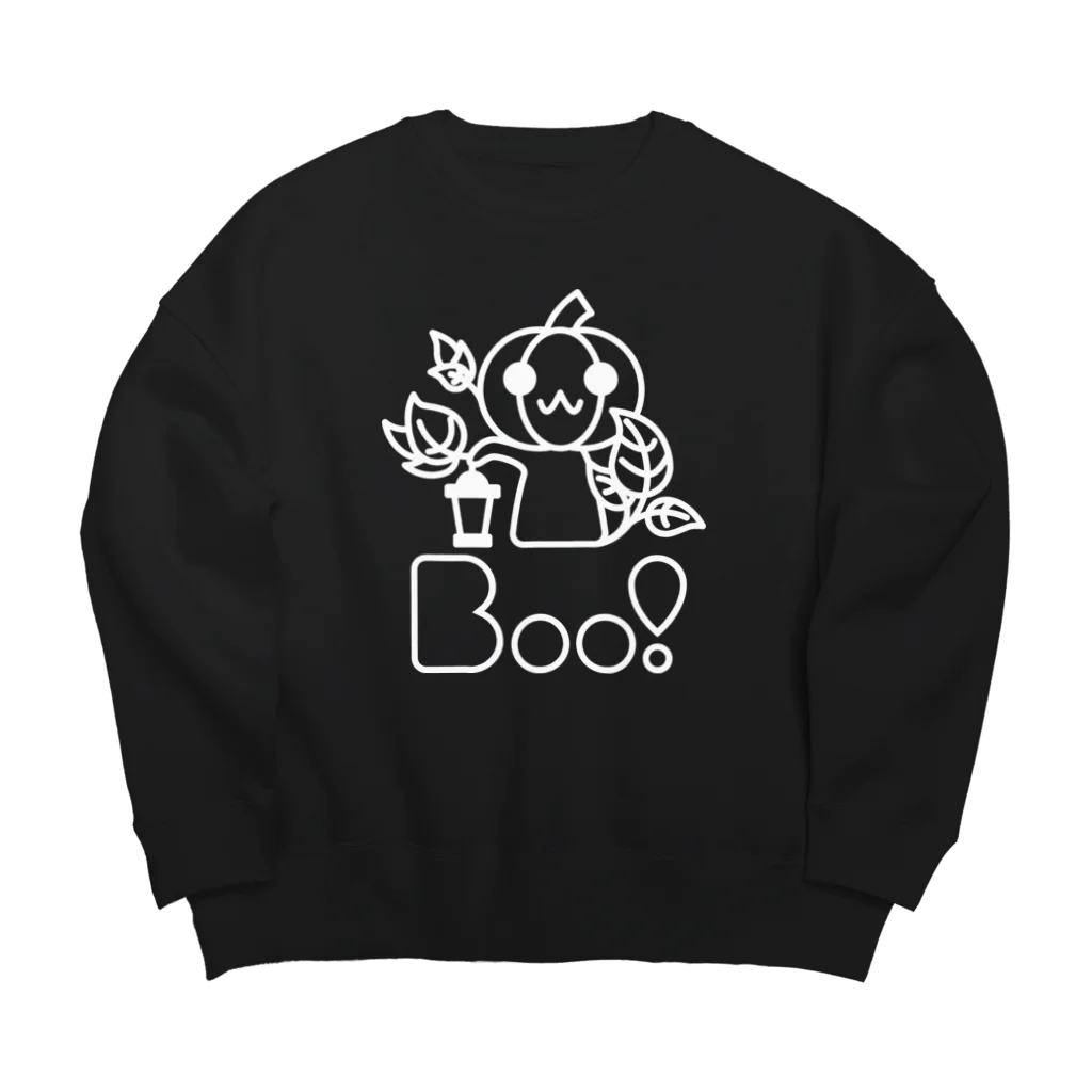 Boo!のBoo!(ジャックオーランタン) Big Crew Neck Sweatshirt