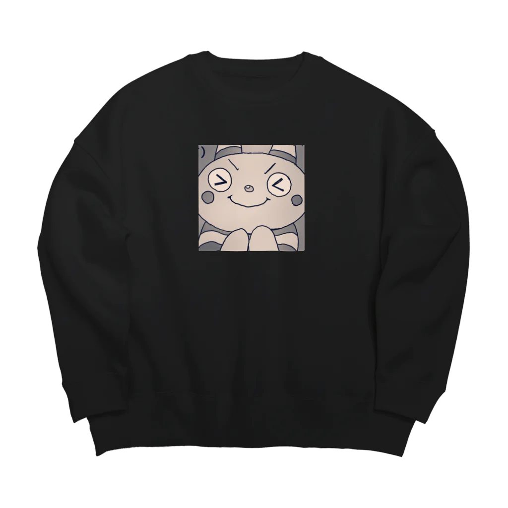 暗黒美ショップ（ブラックビショップ）のぶりっ子ツノ生え虫 Big Crew Neck Sweatshirt