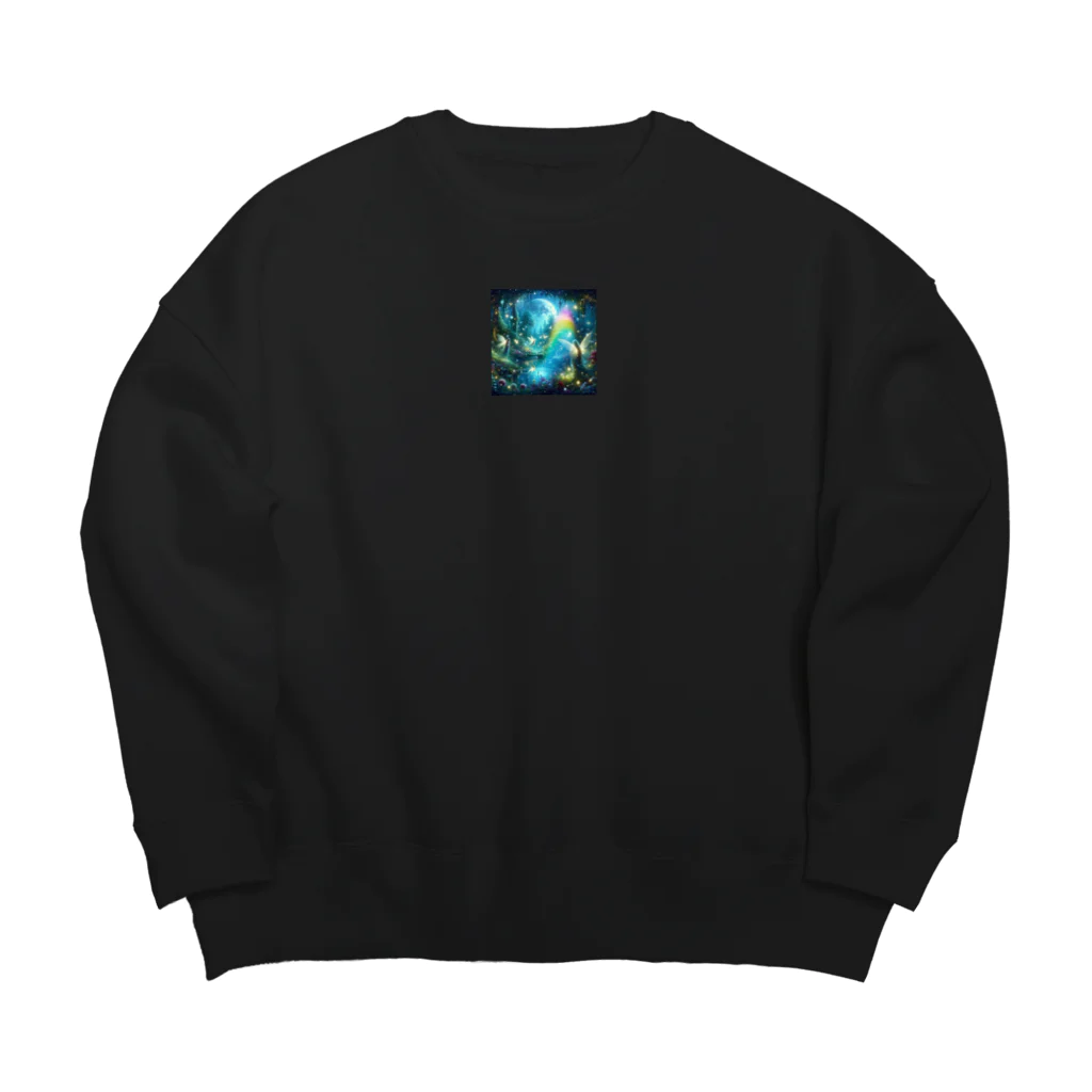 Art-Fusion-YuriのIn the Forest Big Crew Neck Sweatshirt