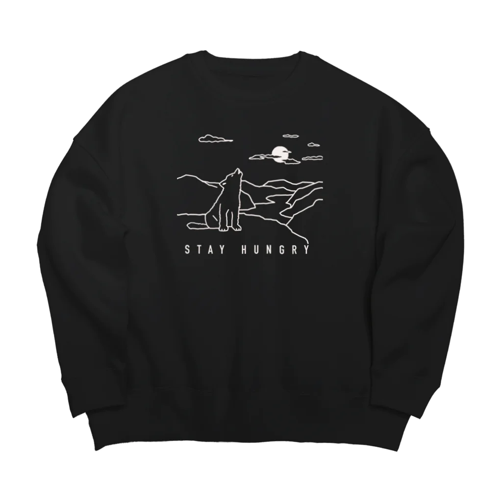 kiki25の子どもオオカミの遠吠え Big Crew Neck Sweatshirt