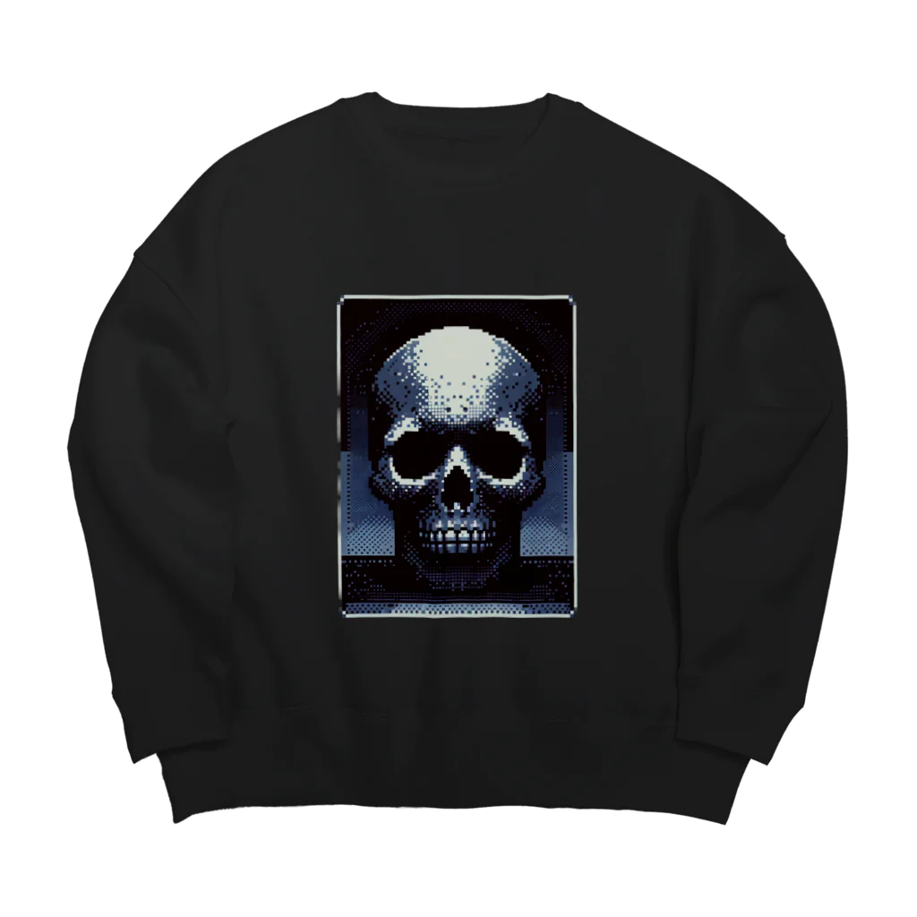 madaga-skullのドットスカル Big Crew Neck Sweatshirt