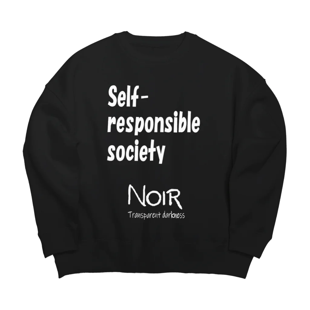 NOIR（ノアール）のSelf-responsible society（自己責任社会） Big Crew Neck Sweatshirt