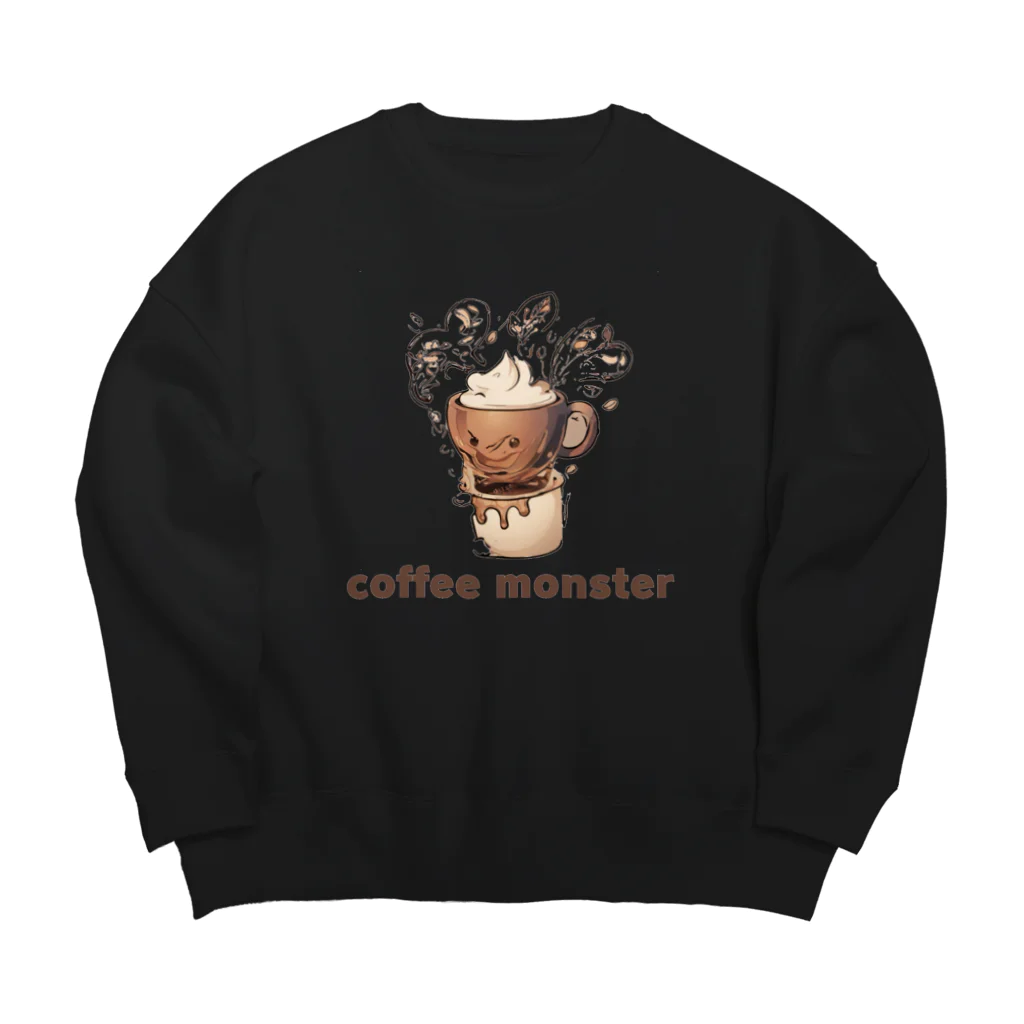 leisurely_lifeのCoffee Monster Java Big Crew Neck Sweatshirt