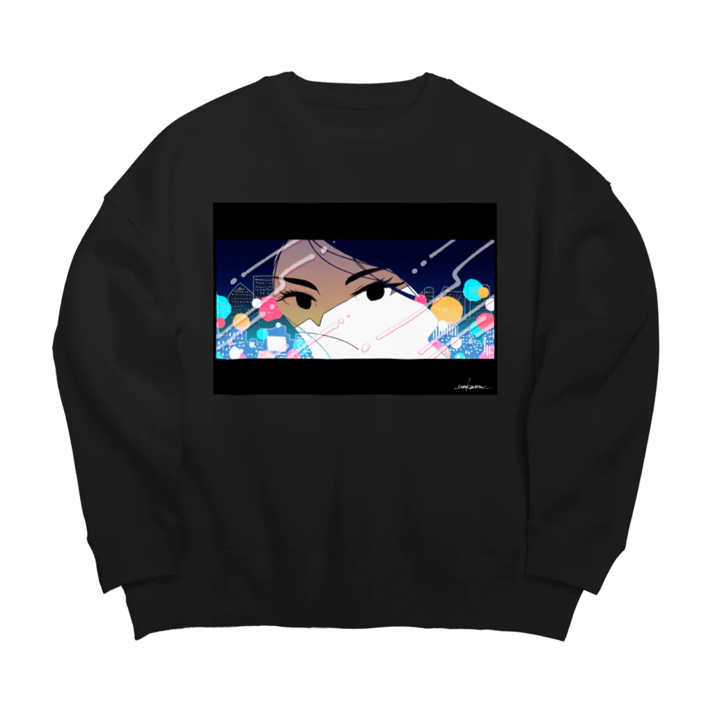 unknown＋storeの口ほど語る Big Crew Neck Sweatshirt