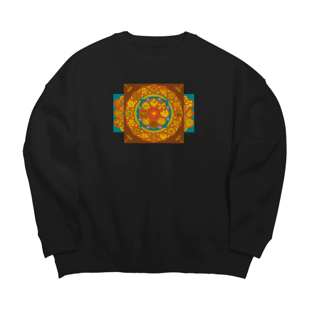 DOTEKKOのT-29 弁慶草曼荼羅 -赤- Big Crew Neck Sweatshirt