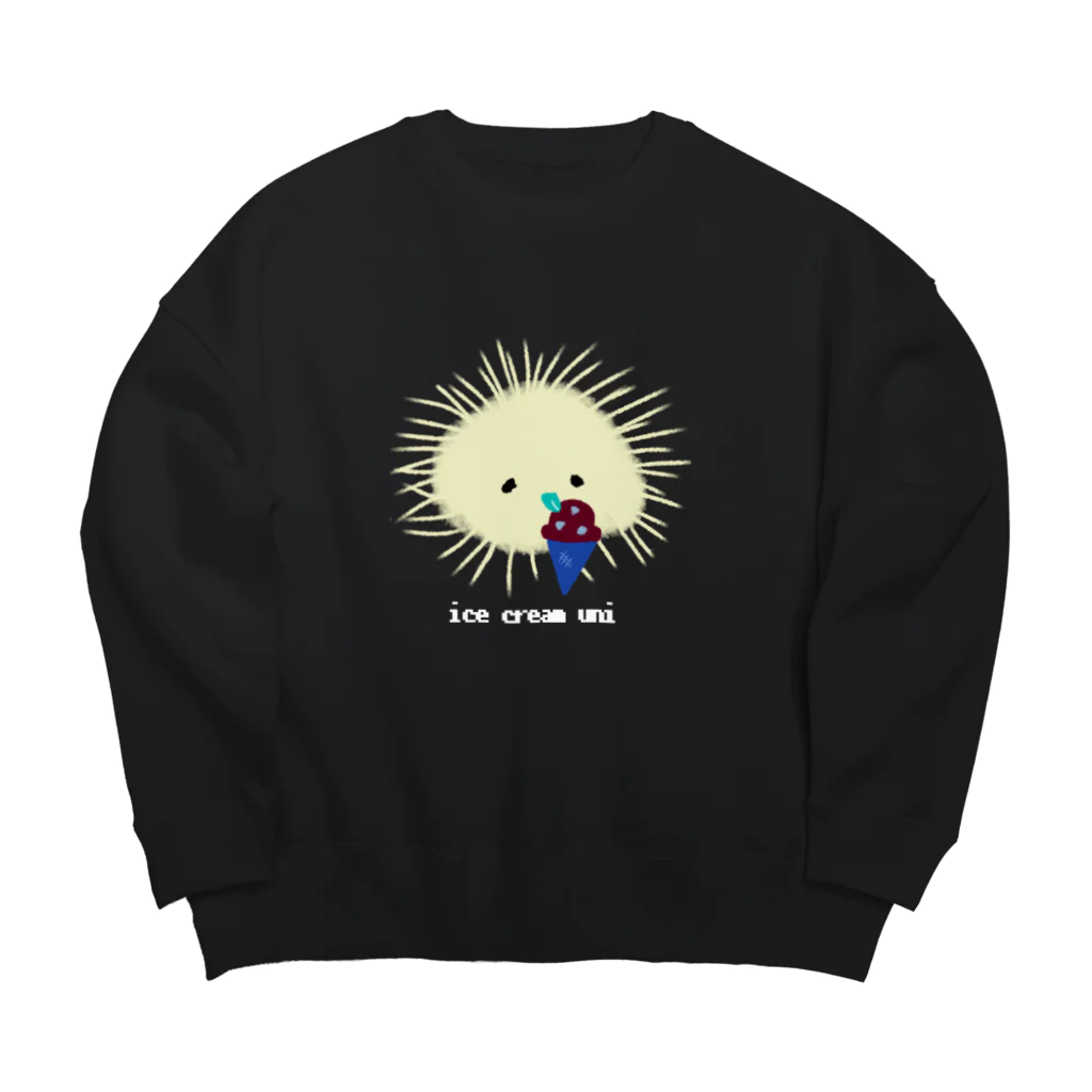 おもち屋さんのアイスうに(色反転) Big Crew Neck Sweatshirt