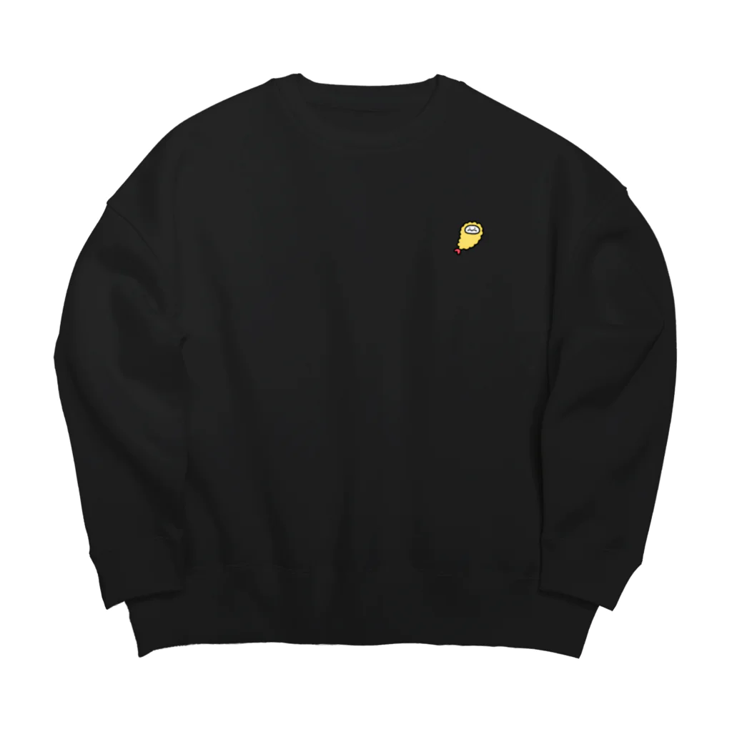 ぷりぷりうちゅうじんとぽこチャの店のえびぷり Big Crew Neck Sweatshirt