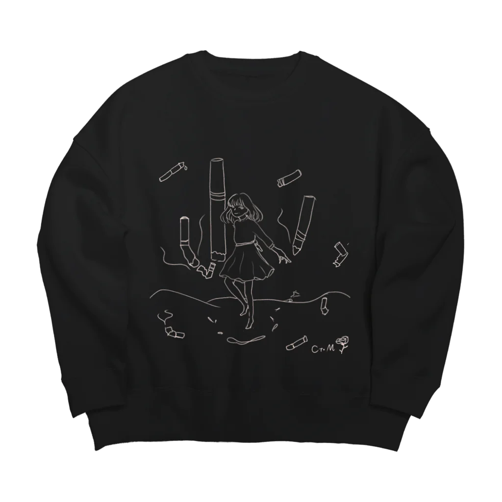 sikakuの墜落ｓ Big Crew Neck Sweatshirt