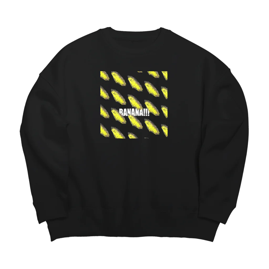 みはやさんのはーちゃんのばなな（D・ロゴWH） Big Crew Neck Sweatshirt