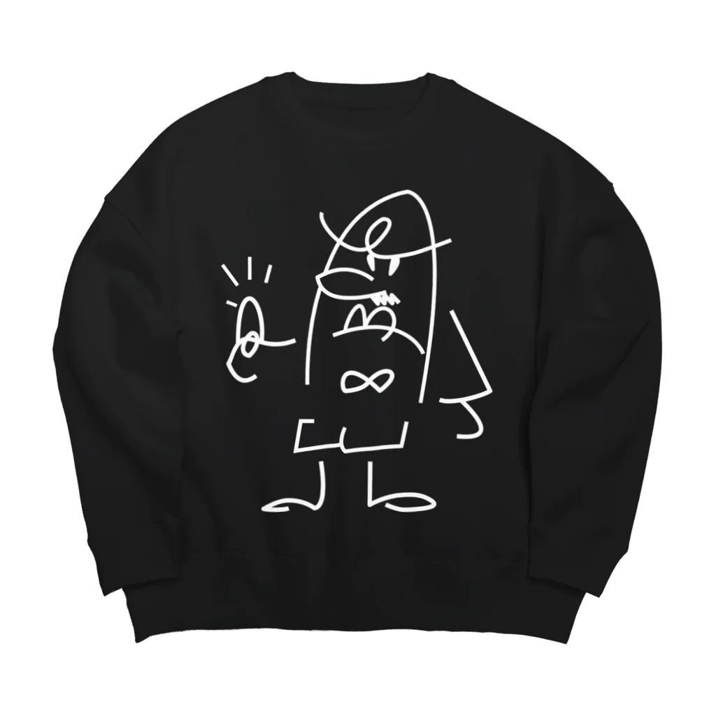 東海道中膝栗毛のゆび刑事 Big Crew Neck Sweatshirt