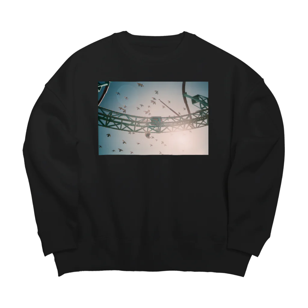 ともまつりかのHearts - front print - Big Crew Neck Sweatshirt