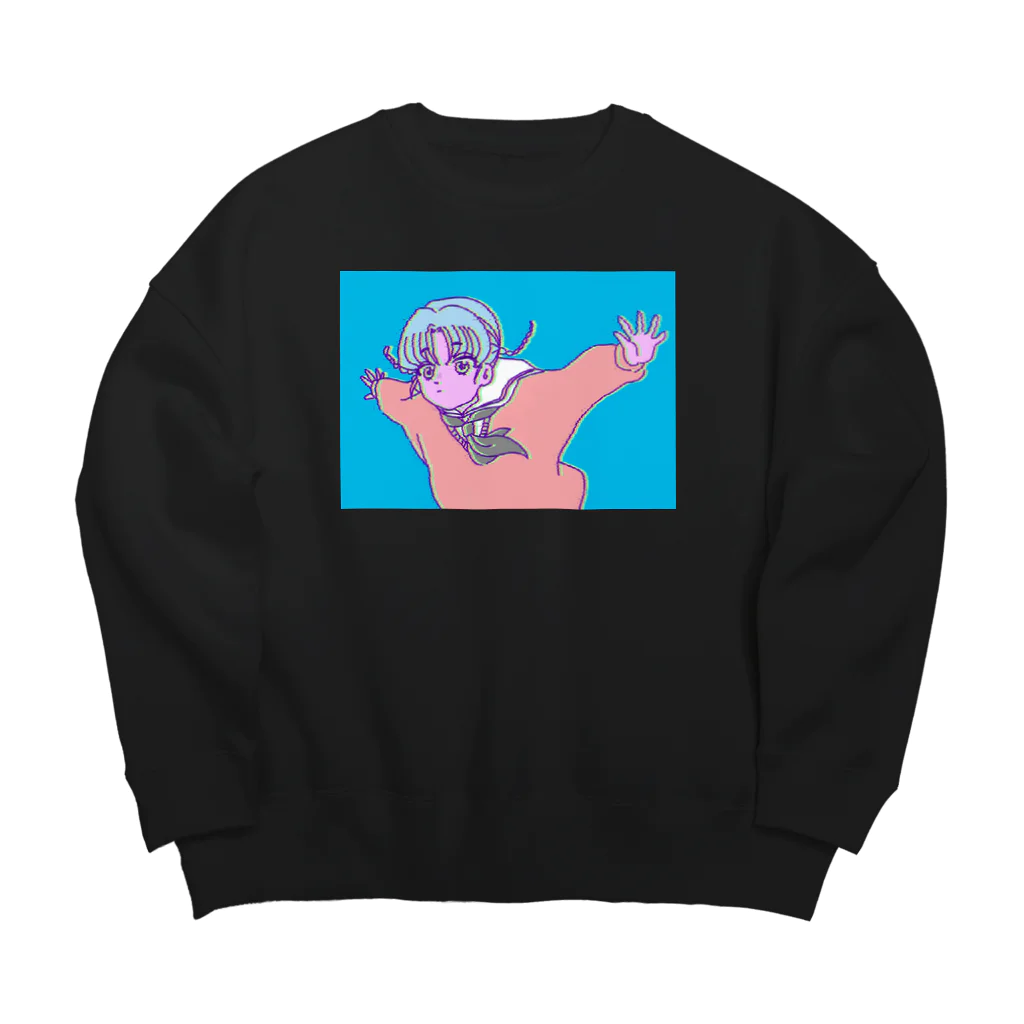 コ八ルのジャンピン Big Crew Neck Sweatshirt