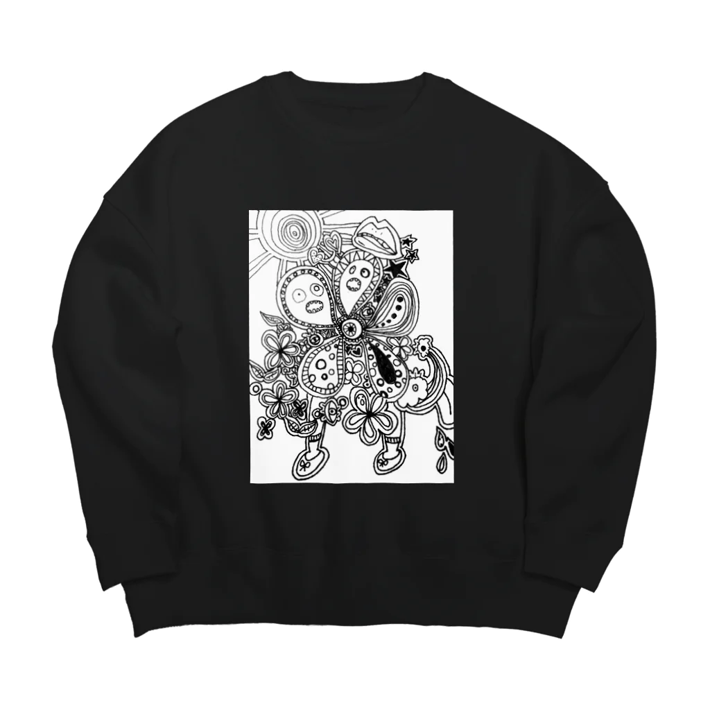 Honoka のお散歩 Big Crew Neck Sweatshirt