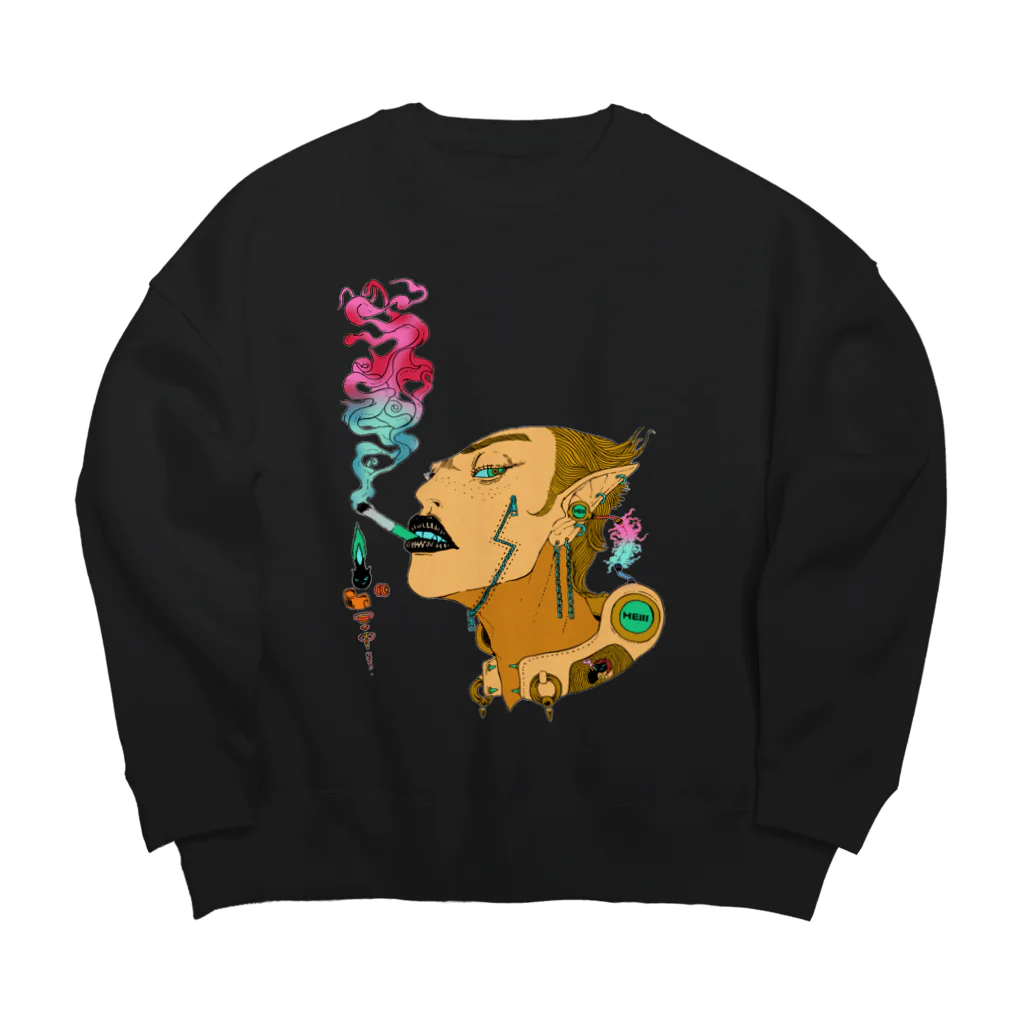 HElll - ヘル - の地獄で一服ヲ 《滅》ビックシルエットスウェット Big Crew Neck Sweatshirt