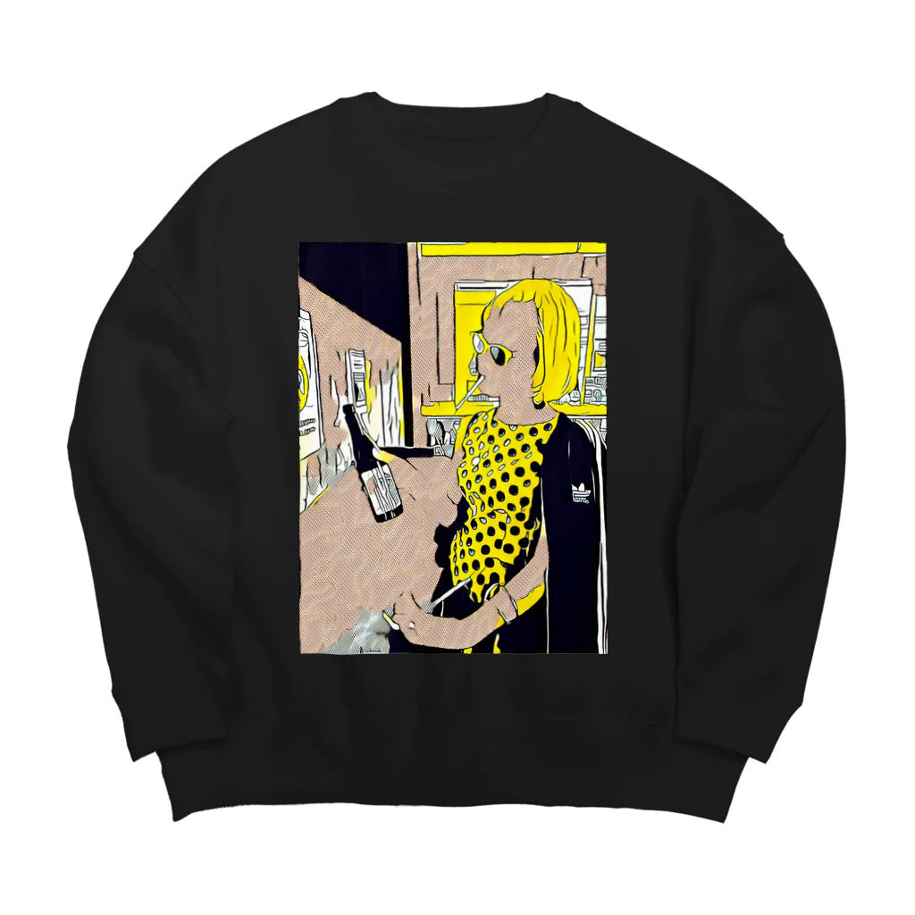 ___gypsy_の大阪なにわのディープな世界 Big Crew Neck Sweatshirt