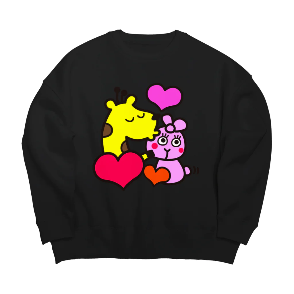 ひなたぽけっとのらぶらぶふうふ Big Crew Neck Sweatshirt