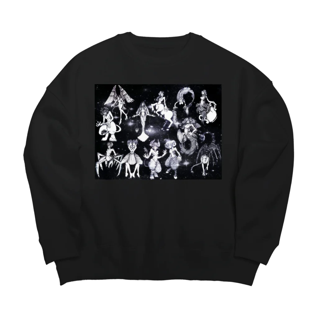 SumiReの十二星座 Big Crew Neck Sweatshirt