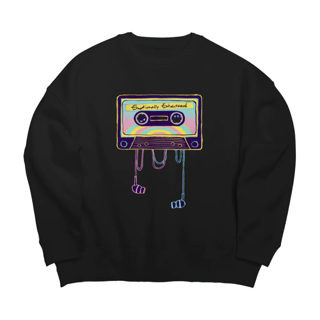 IZANAMI by Akane YabushitaのEmotionally Devastated Big Crew Neck Sweatshirt