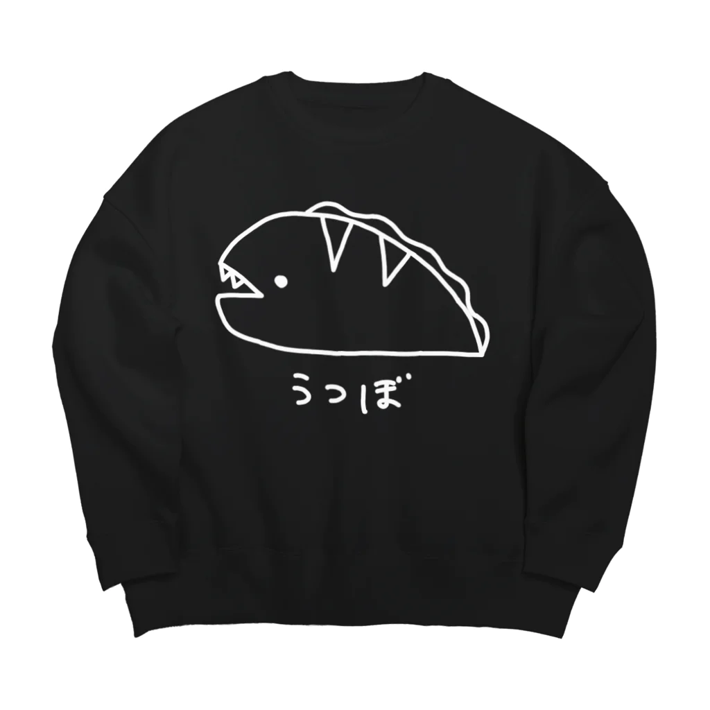 紫咲うにのながくないうつぼ（白線） Big Crew Neck Sweatshirt